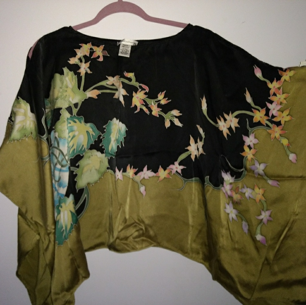 Silk Kimono Top